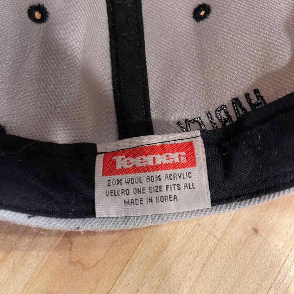 Harley-Davidson Embroidered Grey Wool Blend Adjustable Hat Teener Made in Korea